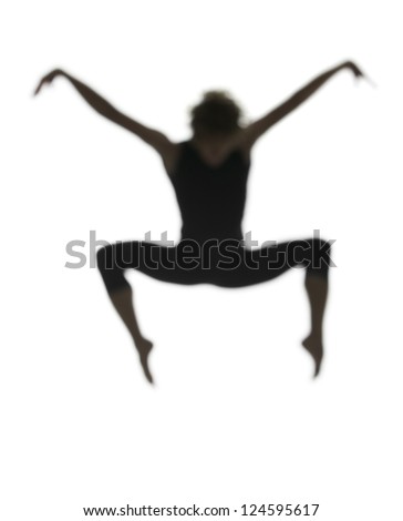 Ballet Dancer Silhouette Leap