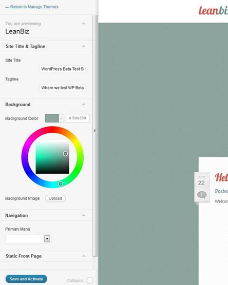 Change Menu Background Color Wordpress