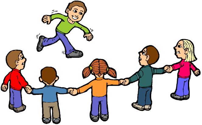 Children Playing Games Clipart