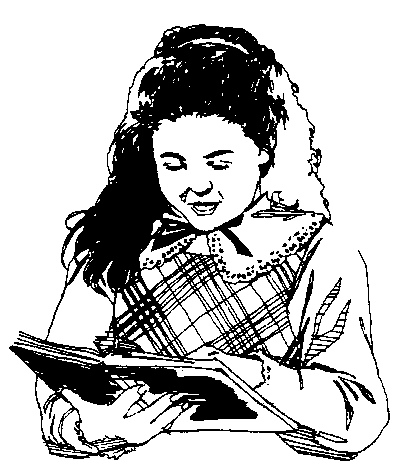 Children Reading Clip Art