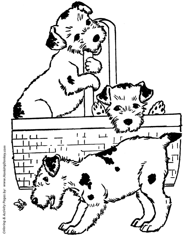 Coloring Pictures Of Dogs And Puppies