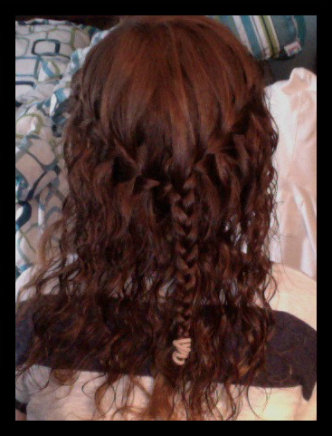 Curly Waterfall Braid Tumblr