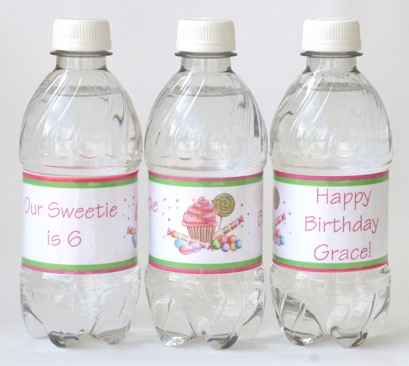Custom Water Bottle Labels Birthday