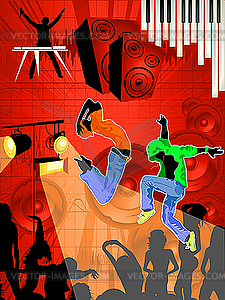Dance Party Background Clipart