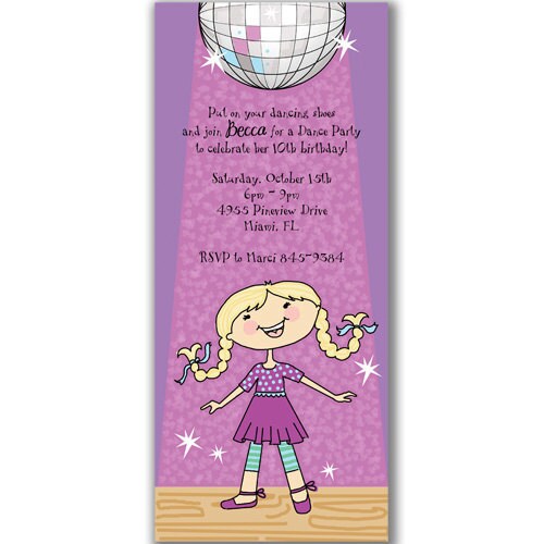 Dance Party Invitations For Kids