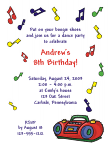 Dance Party Invitations Free