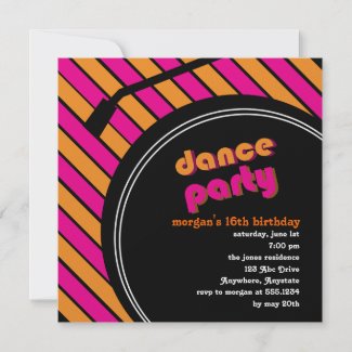 Dance Party Invitations Free