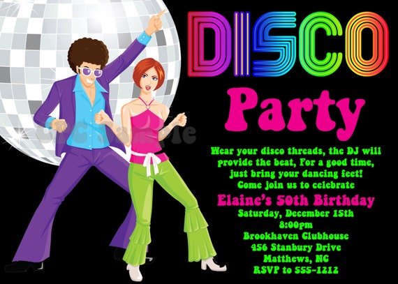 Dance Party Invitations Printable Free