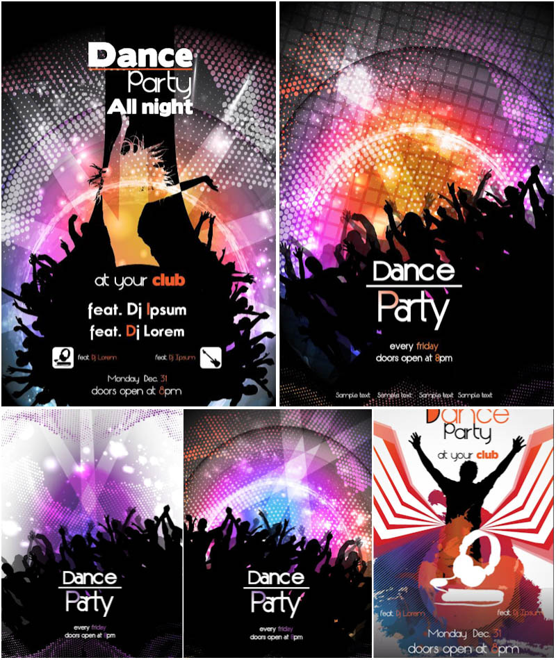 Dance Party Invitations Templates