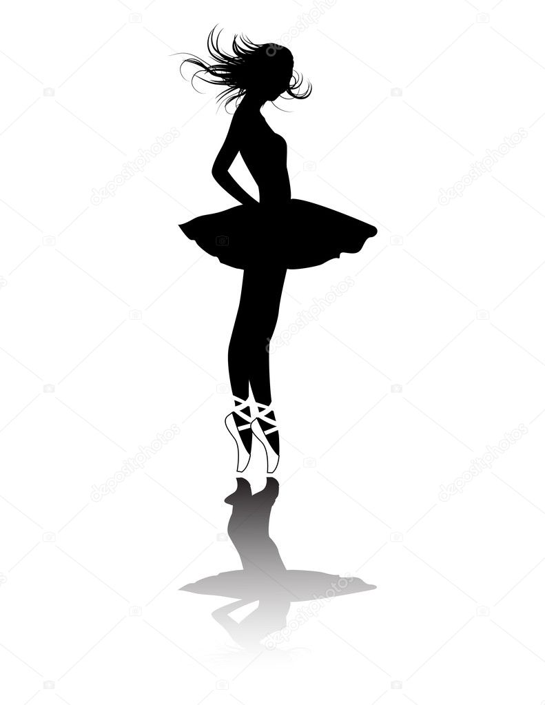 Dancer Silhouette Arabesque