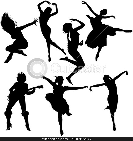 Dancer Silhouette Clip Art Jump