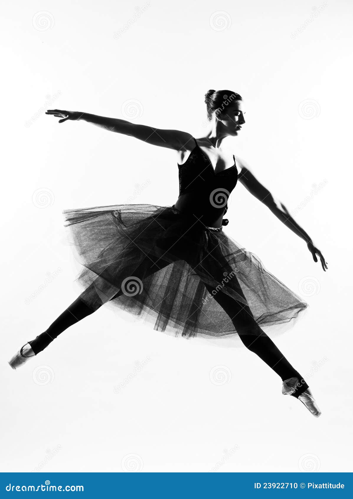 Dancer Silhouette Leap