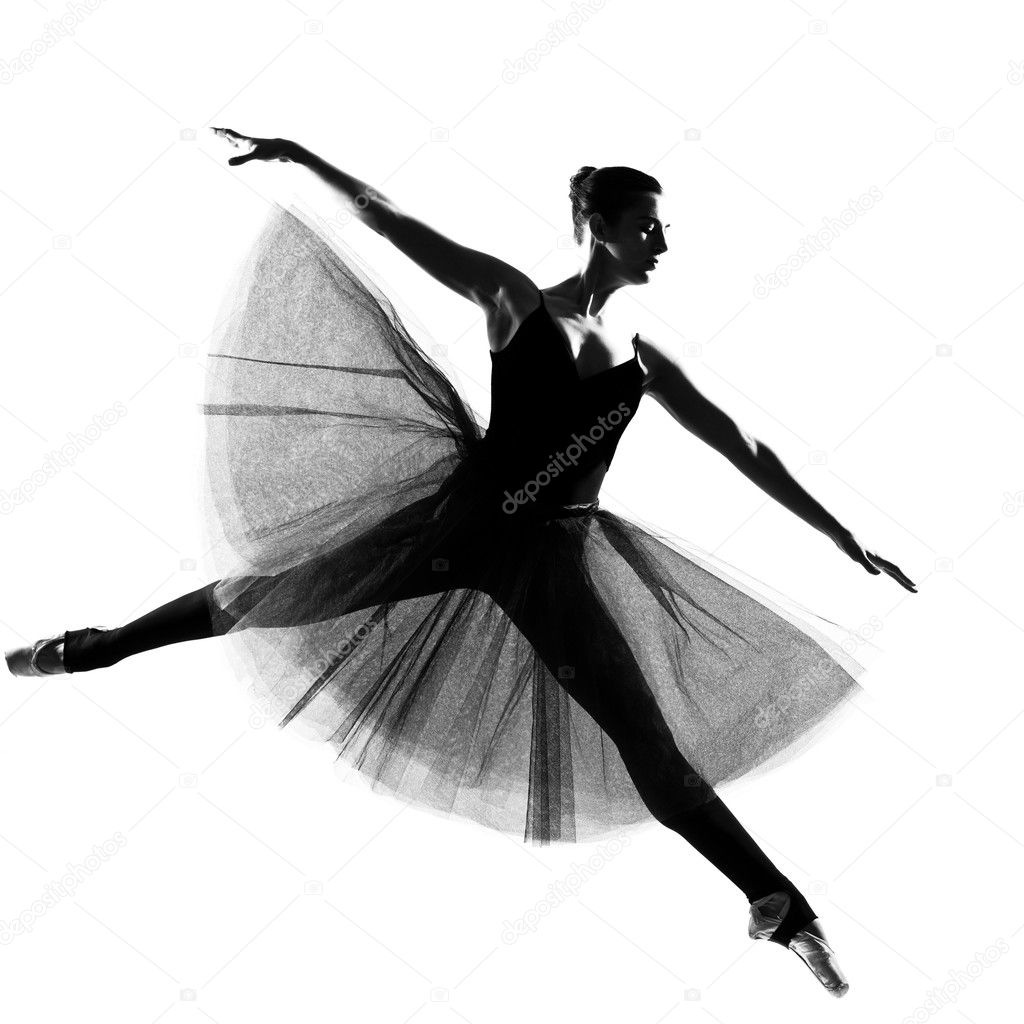 Dancer Silhouette Leap