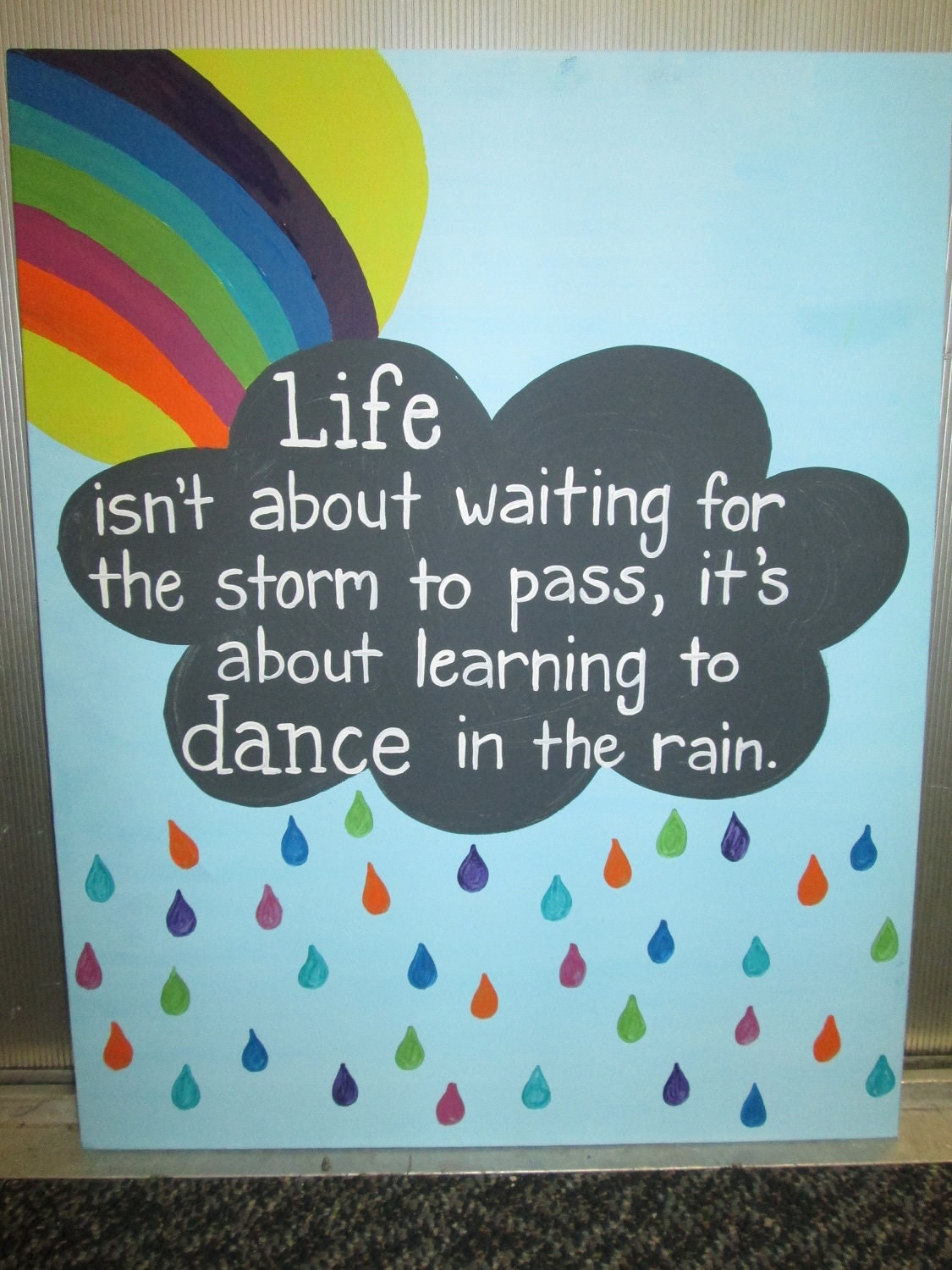 Dancing In The Rain Painting Artist
