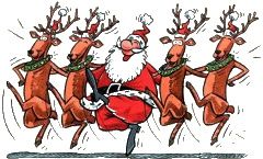 Dancing Santa Cartoon