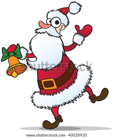 Dancing Santa Cartoon