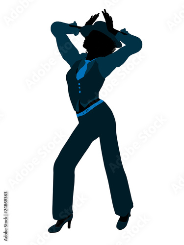 Female Jazz Dancer Silhouette