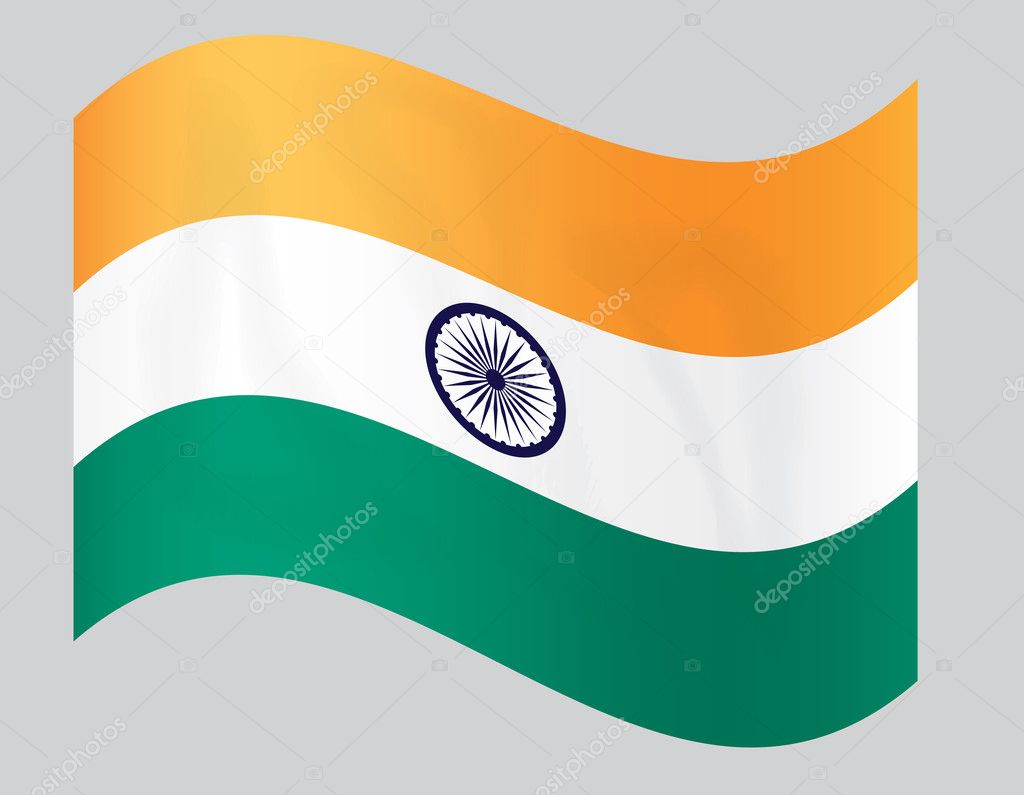 Flying Indian Flag Gif