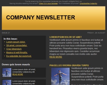 Free Email Newsletter Templates For Word
