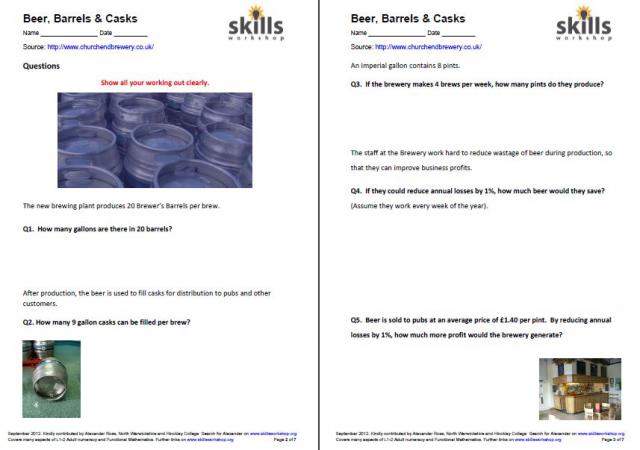 Functional Skills Maths Level 1 Resources