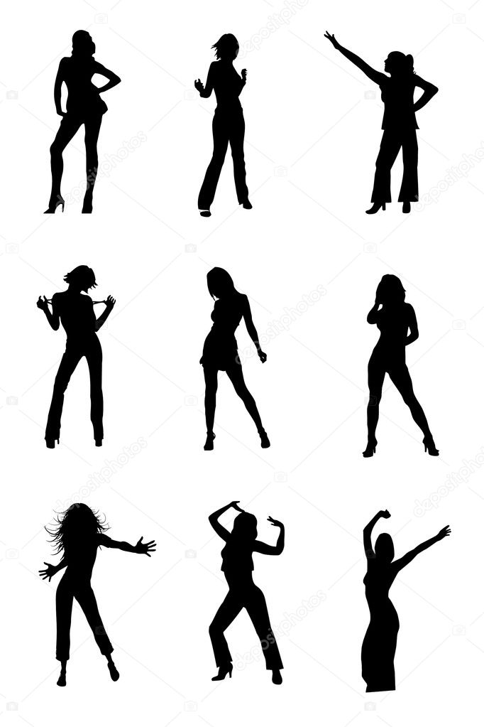 Girl Hip Hop Dancer Silhouette