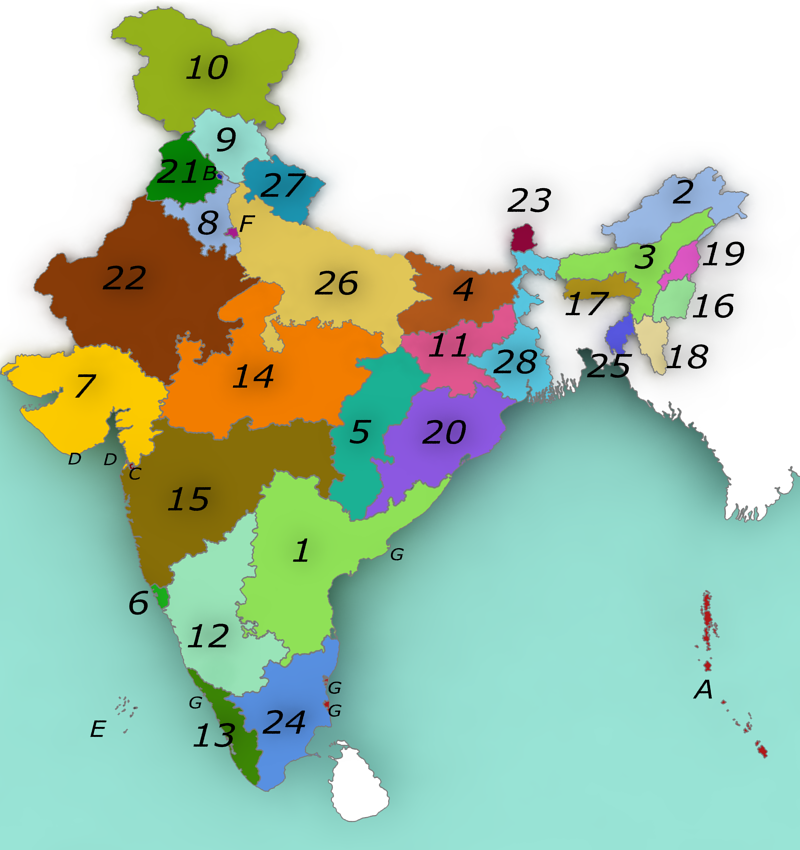 India Map Political