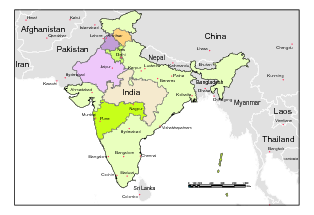 India Map Political With States