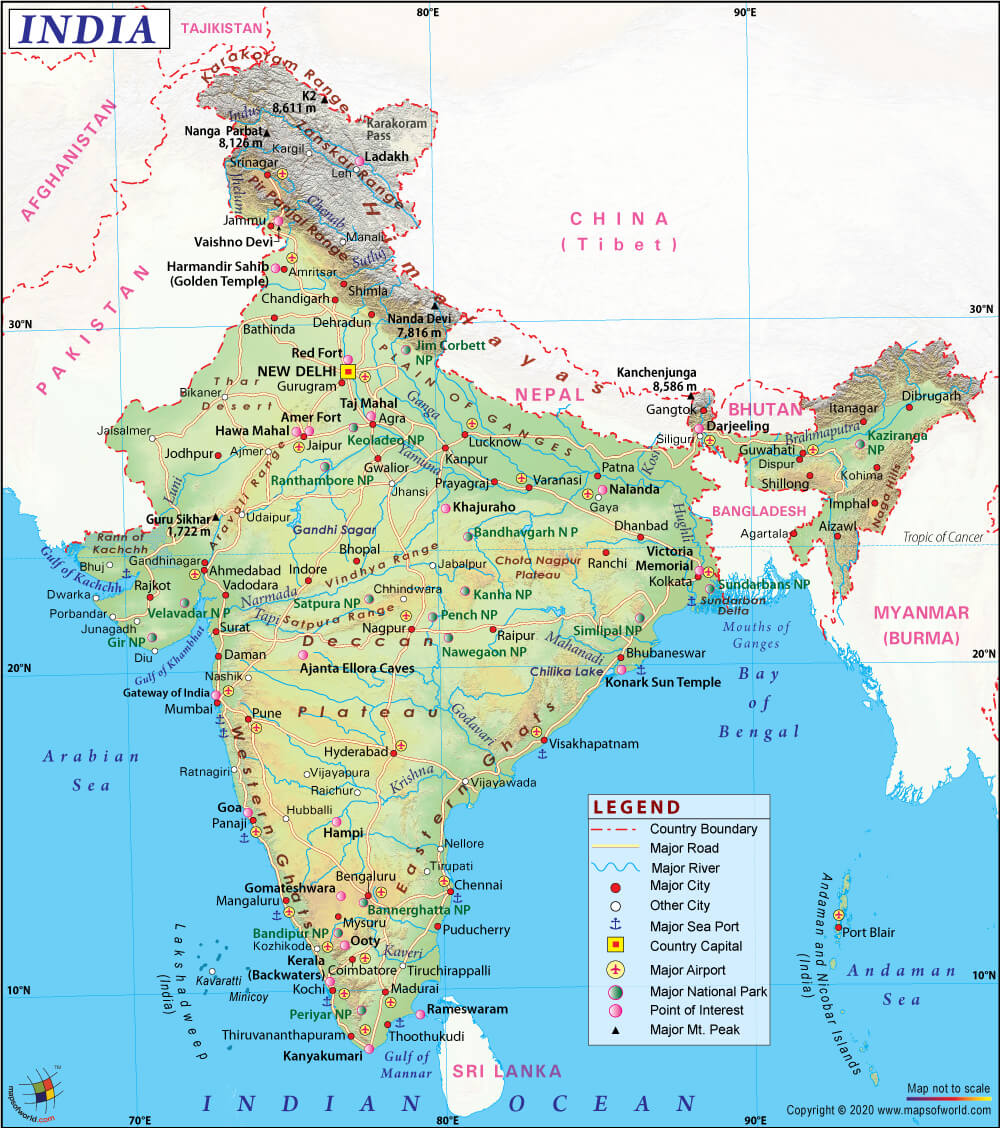 India Map State Wise Free