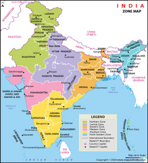 India Map With States And Capitals Download