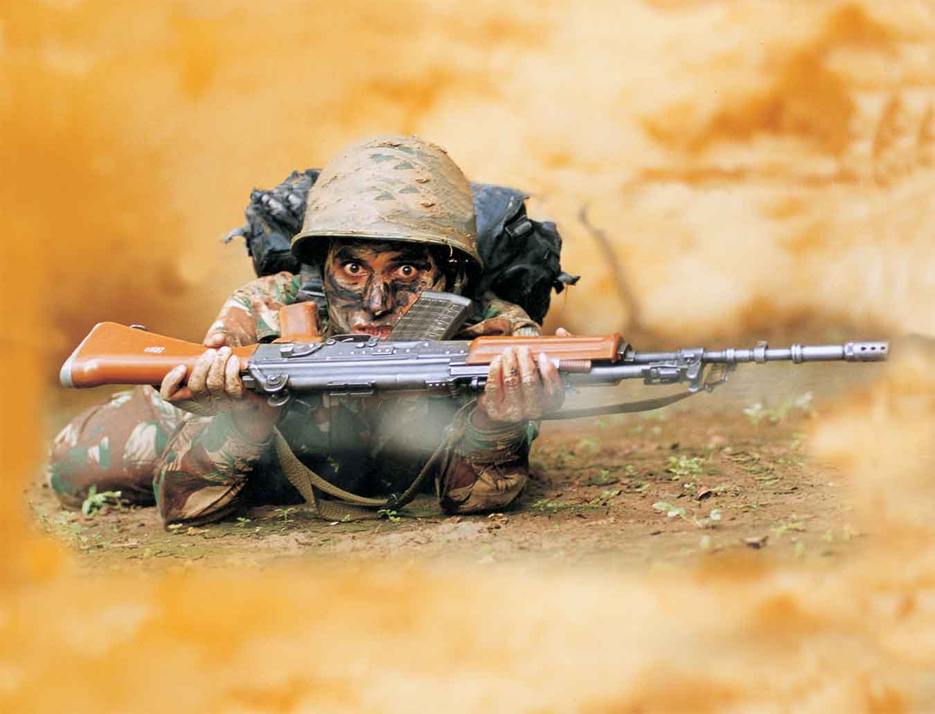 Indian Army Soldier In Action