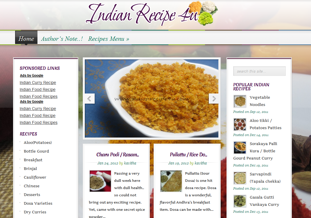 Indian Food Recipes Vegetarian With Pictures