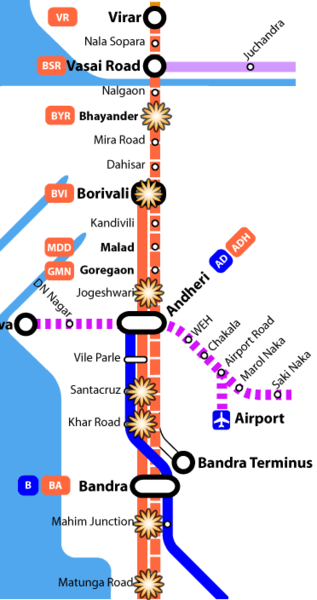 Indian Railways Map Mumbai