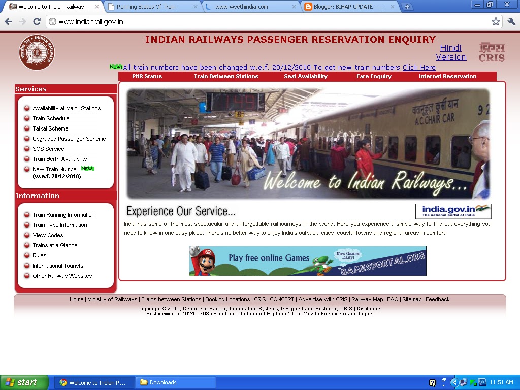 Indian Railways Reservation