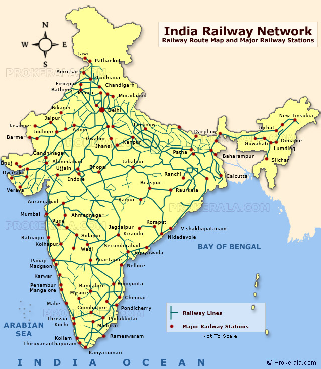Indian Railways Route Map Tamilnadu