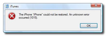 Iphone 1015 Error Mac