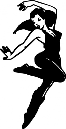 Jazz Dancer Silhouette Clip Art