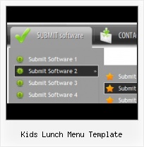 Lunch Menu Template For Kids