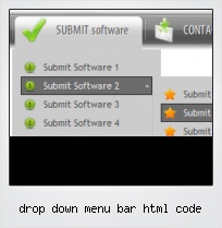 Menu Bar Design Html Code