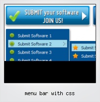 Menu Bar In Css Code