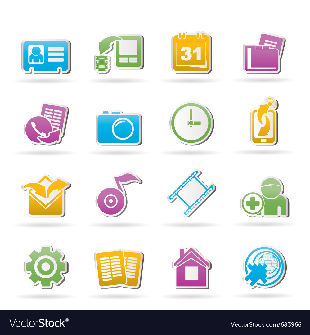 Mobile Menu Icons Free Download