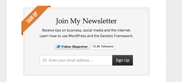 Newsletter Signup Form Css