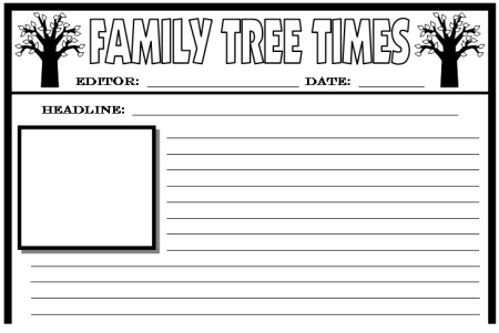 Newspaper Template For Kids Free