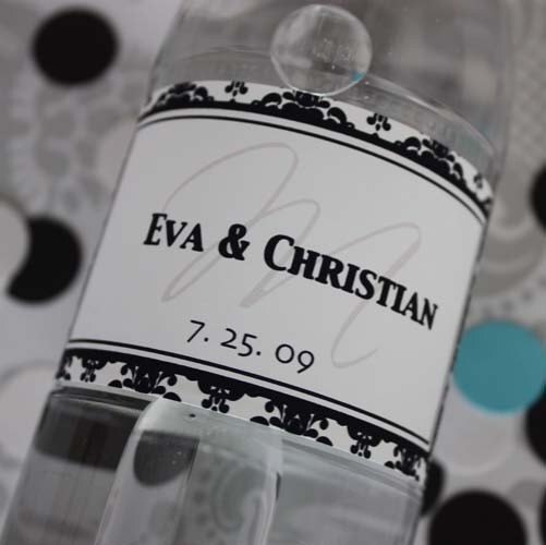 Personalized Water Bottle Labels Wedding