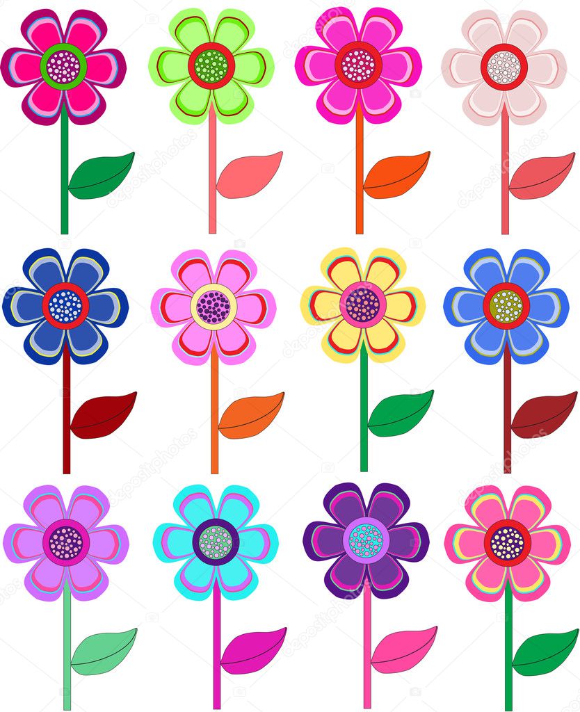 Pictures Of Flowers To Color