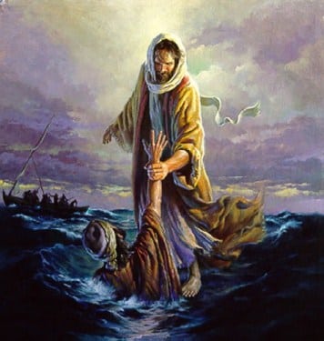 Pictures Of Jesus Walking On Water