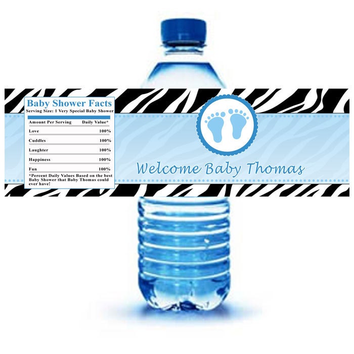 Printable Water Bottle Labels Baby Shower