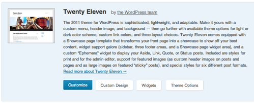 Remove Menu Bar Wordpress Twenty Eleven