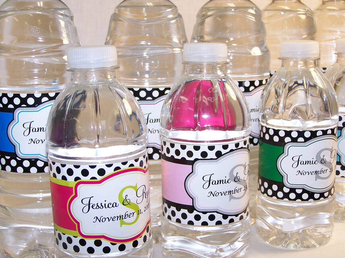 Water Bottle Labels Wedding Australia
