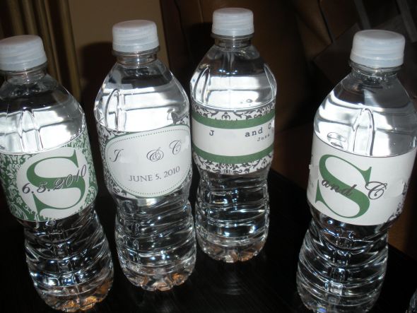 Water Bottle Labels Wedding Diy