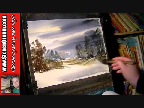 Watercolor Paintings Of Landscapes Tutorials